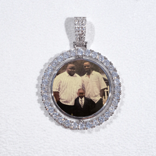 3D Spinning 2-Faced Custom Picture Pendant