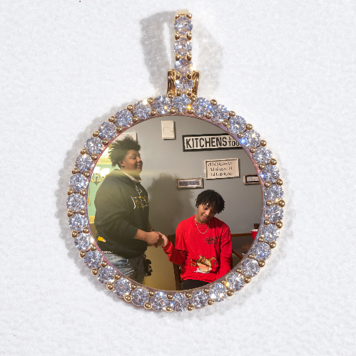3D CIRCLE CUSTOM PICTURE PENDANT SMALL SIZE