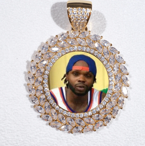 Large 3D Wheat Ear Custom Picture Pendant