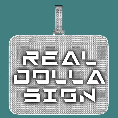 CUSTOM LETTER NECKLACE 3D BIG SQUARE
