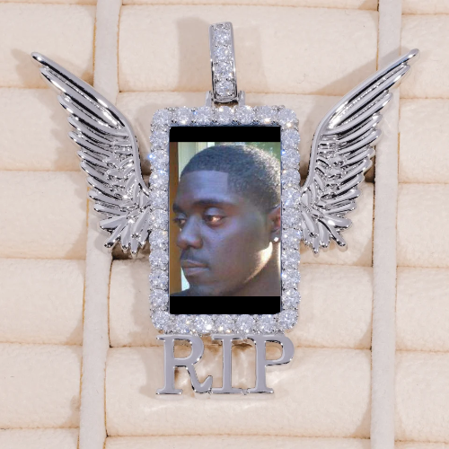 RIP WING 3D CUSTOM PICTURE PENDANT