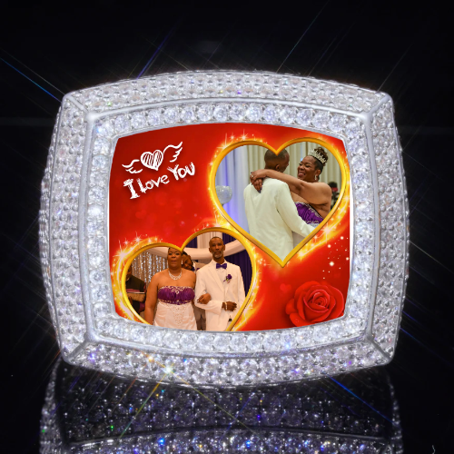 3D CUSTOM PICTURE ICED RING