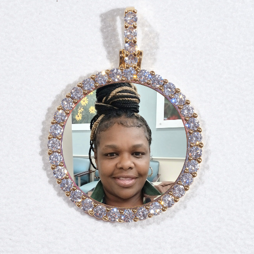 3D CIRCLE CUSTOM PICTURE PENDANT SMALL SIZE