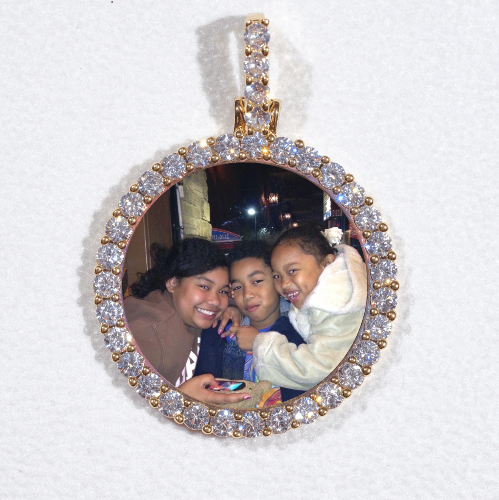 3D CIRCLE CUSTOM PICTURE PENDANT SMALL SIZE