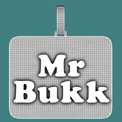 CUSTOM LETTER NECKLACE 3D BIG SQUARE