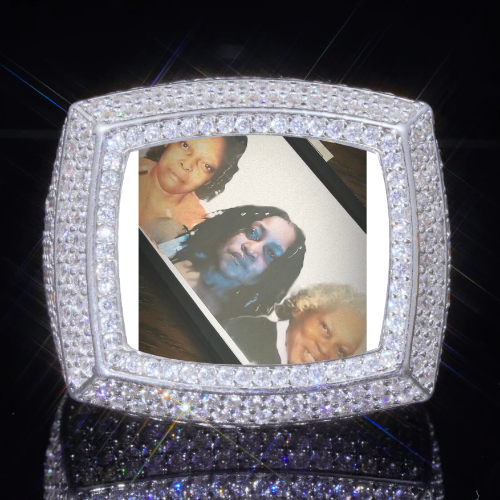 3D CUSTOM PICTURE ICED RING