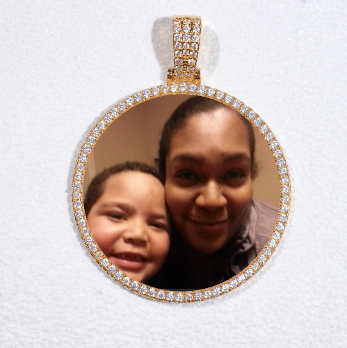 MEDIUM 3D CIRCLE CUSTOM PICTURE PENDANT
