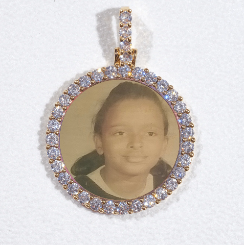3D CIRCLE CUSTOM PICTURE PENDANT SMALL SIZE