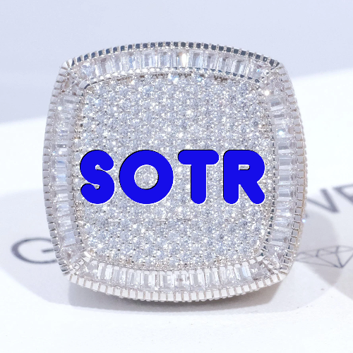CUSTOM LETTER 3D ICED RING