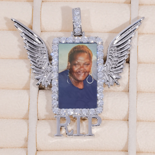 RIP WING 3D CUSTOM PICTURE PENDANT