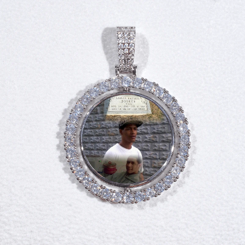 3D Spinning 2-Faced Custom Picture Pendant