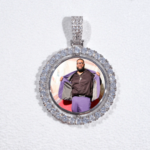 3D Spinning 2-Faced Custom Picture Pendant