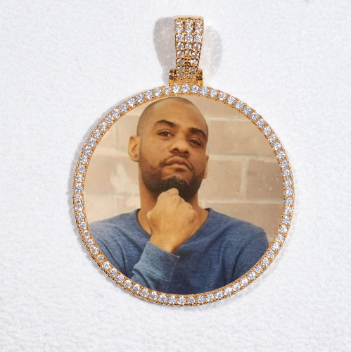 MEDIUM 3D CIRCLE CUSTOM PICTURE PENDANT
