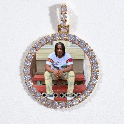 3D CIRCLE CUSTOM PICTURE PENDANT SMALL SIZE
