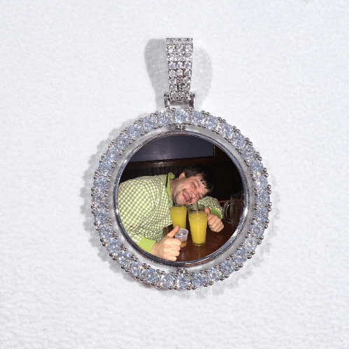 3D Spinning 2-Faced Custom Picture Pendant