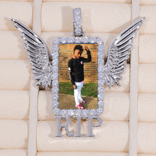 RIP WING 3D CUSTOM PICTURE PENDANT