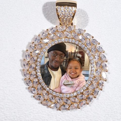 Large 3D Wheat Ear Custom Picture Pendant