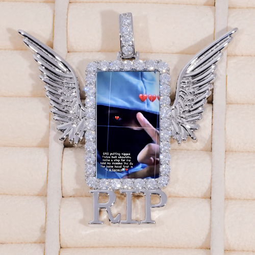 RIP WING 3D CUSTOM PICTURE PENDANT