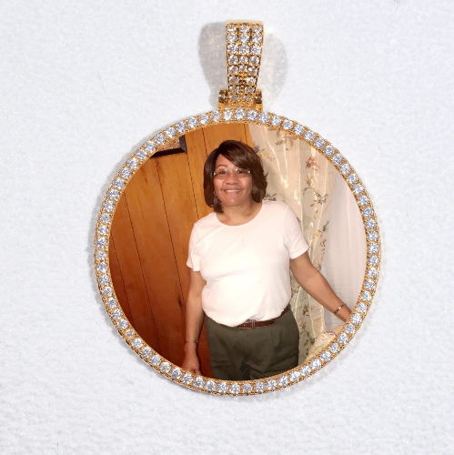 MEDIUM 3D CIRCLE CUSTOM PICTURE PENDANT