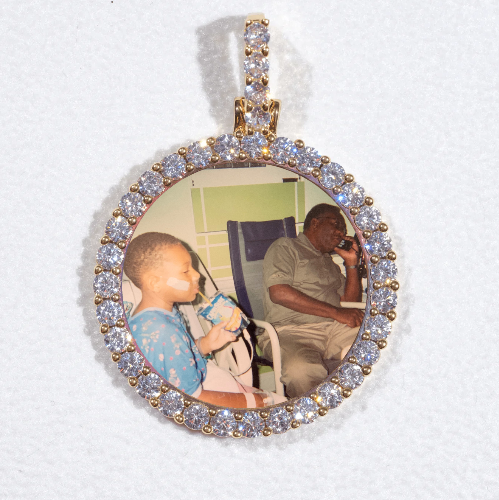 3D CIRCLE CUSTOM PICTURE PENDANT SMALL SIZE