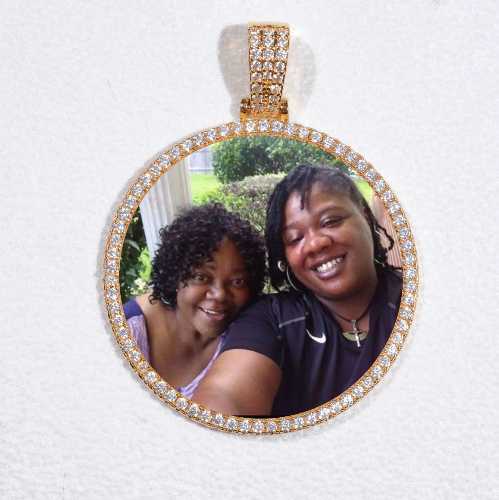 MEDIUM 3D CIRCLE CUSTOM PICTURE PENDANT