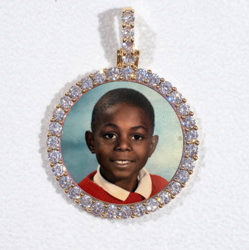 3D CIRCLE CUSTOM PICTURE PENDANT SMALL SIZE