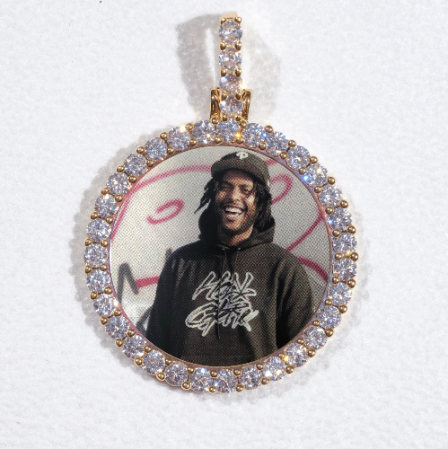 3D CIRCLE CUSTOM PICTURE PENDANT SMALL SIZE