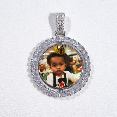 3D Spinning 2-Faced Custom Picture Pendant