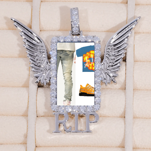 RIP WING 3D CUSTOM PICTURE PENDANT