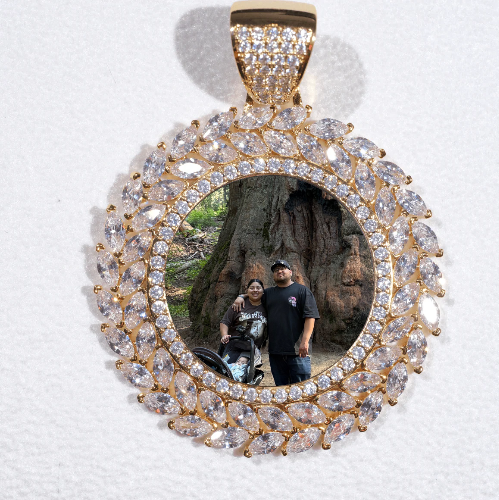 Large 3D Wheat Ear Custom Picture Pendant