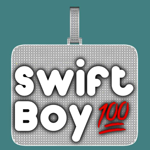 CUSTOM LETTER NECKLACE 3D BIG SQUARE