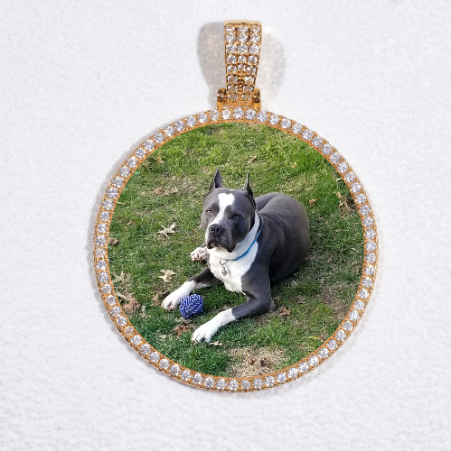 MEDIUM 3D CIRCLE CUSTOM PICTURE PENDANT