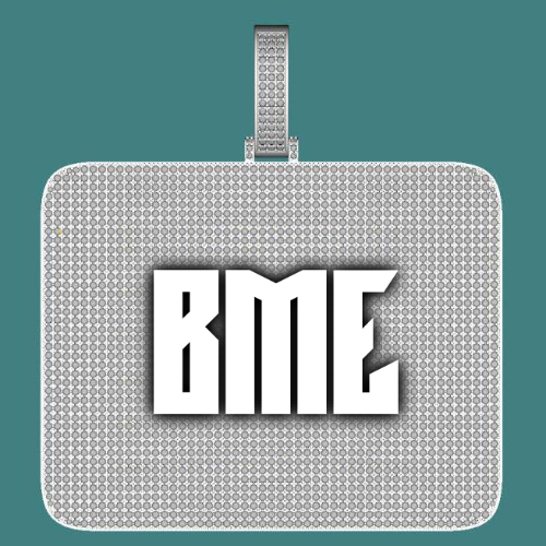 CUSTOM LETTER NECKLACE 3D BIG SQUARE