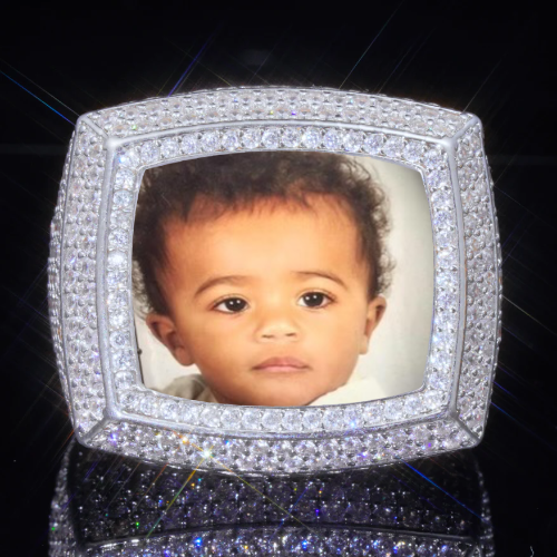 3D CUSTOM PICTURE ICED RING