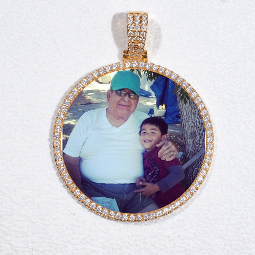 MEDIUM 3D CIRCLE CUSTOM PICTURE PENDANT
