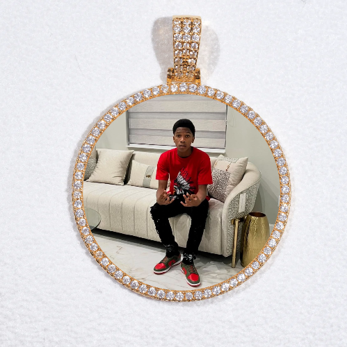 MEDIUM 3D CIRCLE CUSTOM PICTURE PENDANT