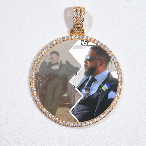 MEDIUM 3D CIRCLE CUSTOM PICTURE PENDANT