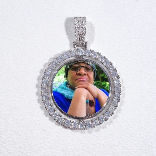 3D Spinning 2-Faced Custom Picture Pendant