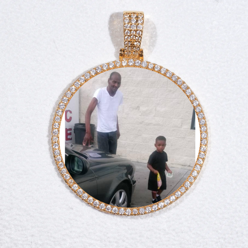 MEDIUM 3D CIRCLE CUSTOM PICTURE PENDANT