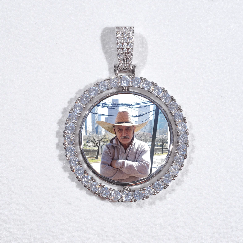 3D Spinning 2-Faced Custom Picture Pendant