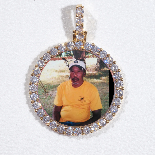 3D CIRCLE CUSTOM PICTURE PENDANT SMALL SIZE
