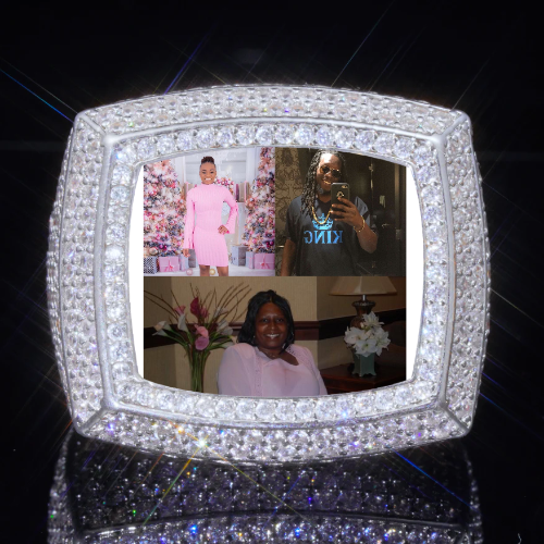 3D CUSTOM PICTURE ICED RING