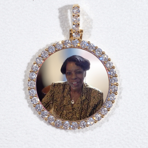 3D CIRCLE CUSTOM PICTURE PENDANT SMALL SIZE