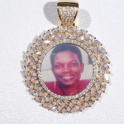 Large 3D Wheat Ear Custom Picture Pendant