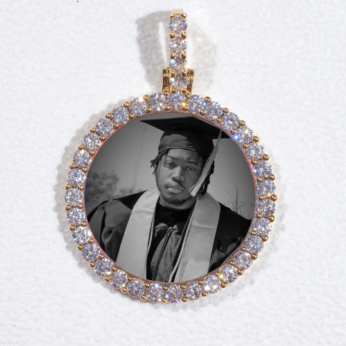 3D CIRCLE CUSTOM PICTURE PENDANT SMALL SIZE
