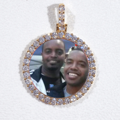3D CIRCLE CUSTOM PICTURE PENDANT SMALL SIZE