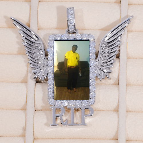 RIP WING 3D CUSTOM PICTURE PENDANT