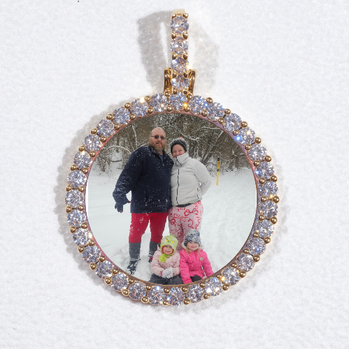 3D CIRCLE CUSTOM PICTURE PENDANT SMALL SIZE