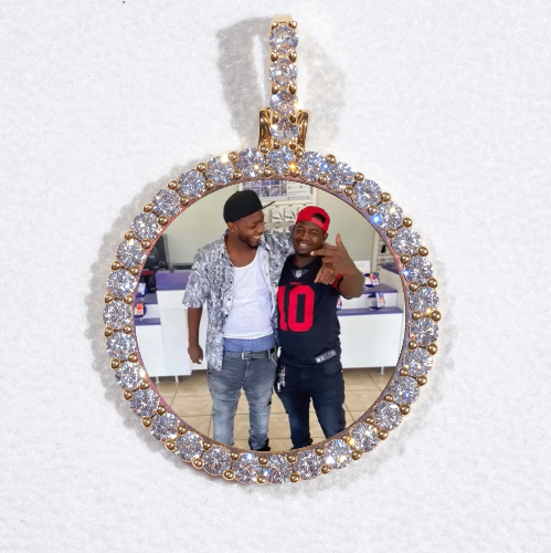3D CIRCLE CUSTOM PICTURE PENDANT SMALL SIZE