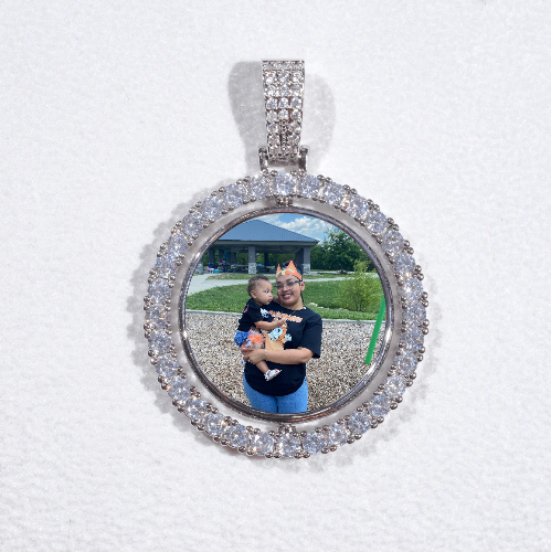 3D Spinning 2-Faced Custom Picture Pendant